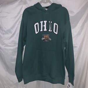 Men's Genuine Stuff Ohio Green Pullover‎ Sweatshirt Hoodie M Pocket NWT